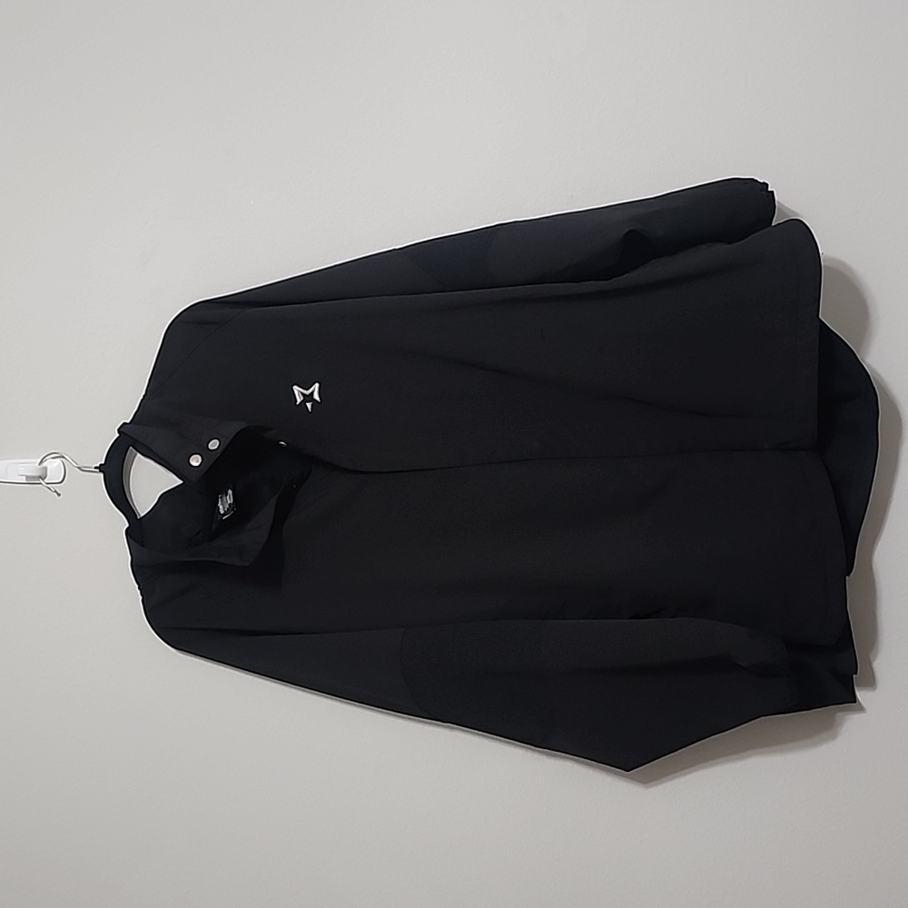 Men's Starbury Black Silver Windbreaker Jacket Size XXXL